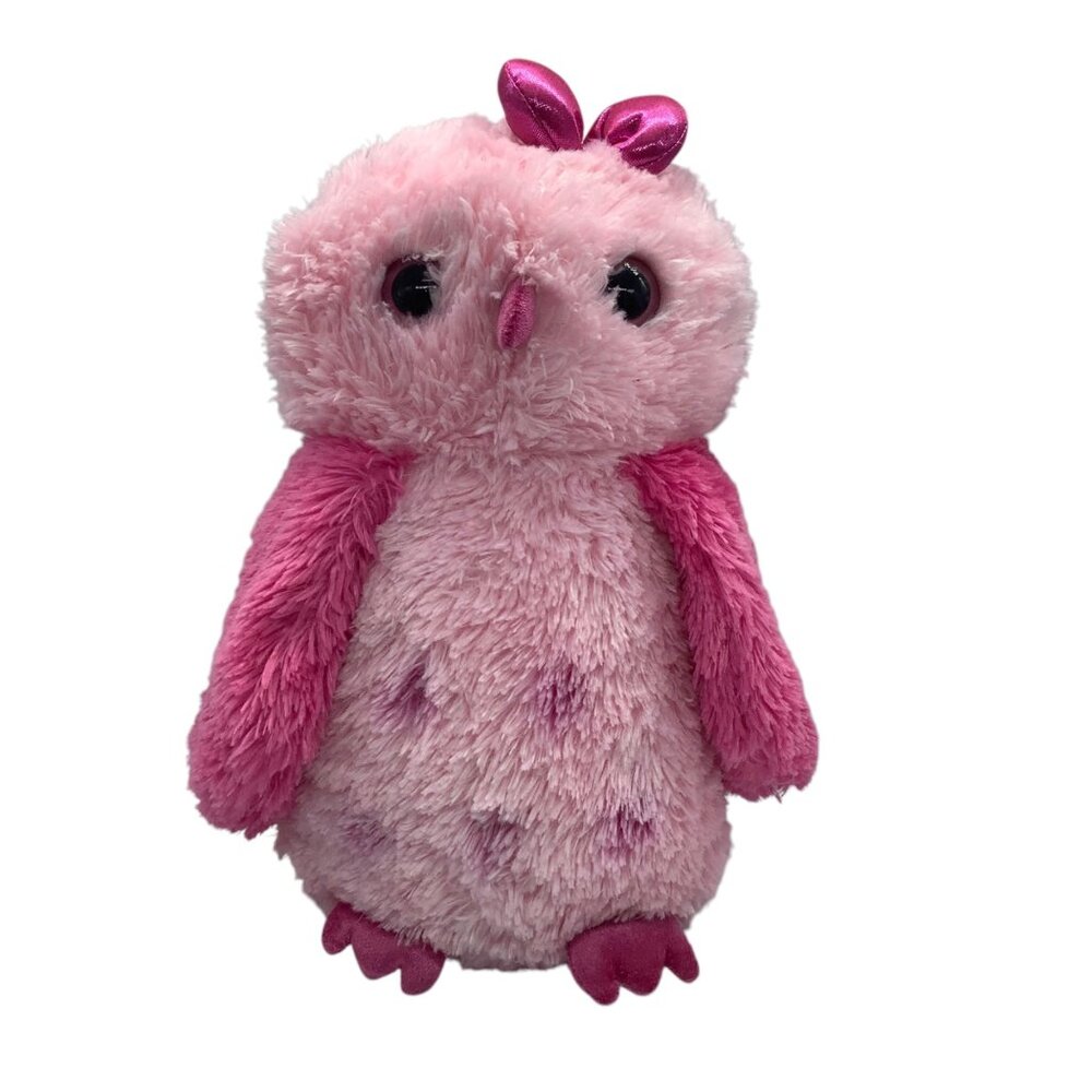 Aurora World Girlz Nation Snow Owl Pink Soft‎ Plush Stuffed Animal 13"